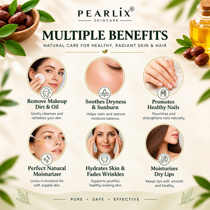 Pearlix Jojoba Oil - Pure & Cold - Pressed (100ml)