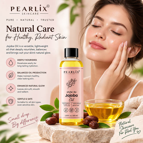 Pearlix Jojoba Oil - Pure & Cold - Pressed (100ml)